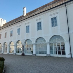 Renovierung der Fassade des Schlosses Enns