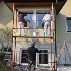 Neuer Fassaden Anstrich für Wohnhaus