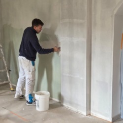 Anstrich Vorbereitungen Zimmer/Innenraum