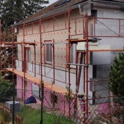 EF-Haus - Fassade Renovierung Vollwärmeschutzrenovierung (blau)